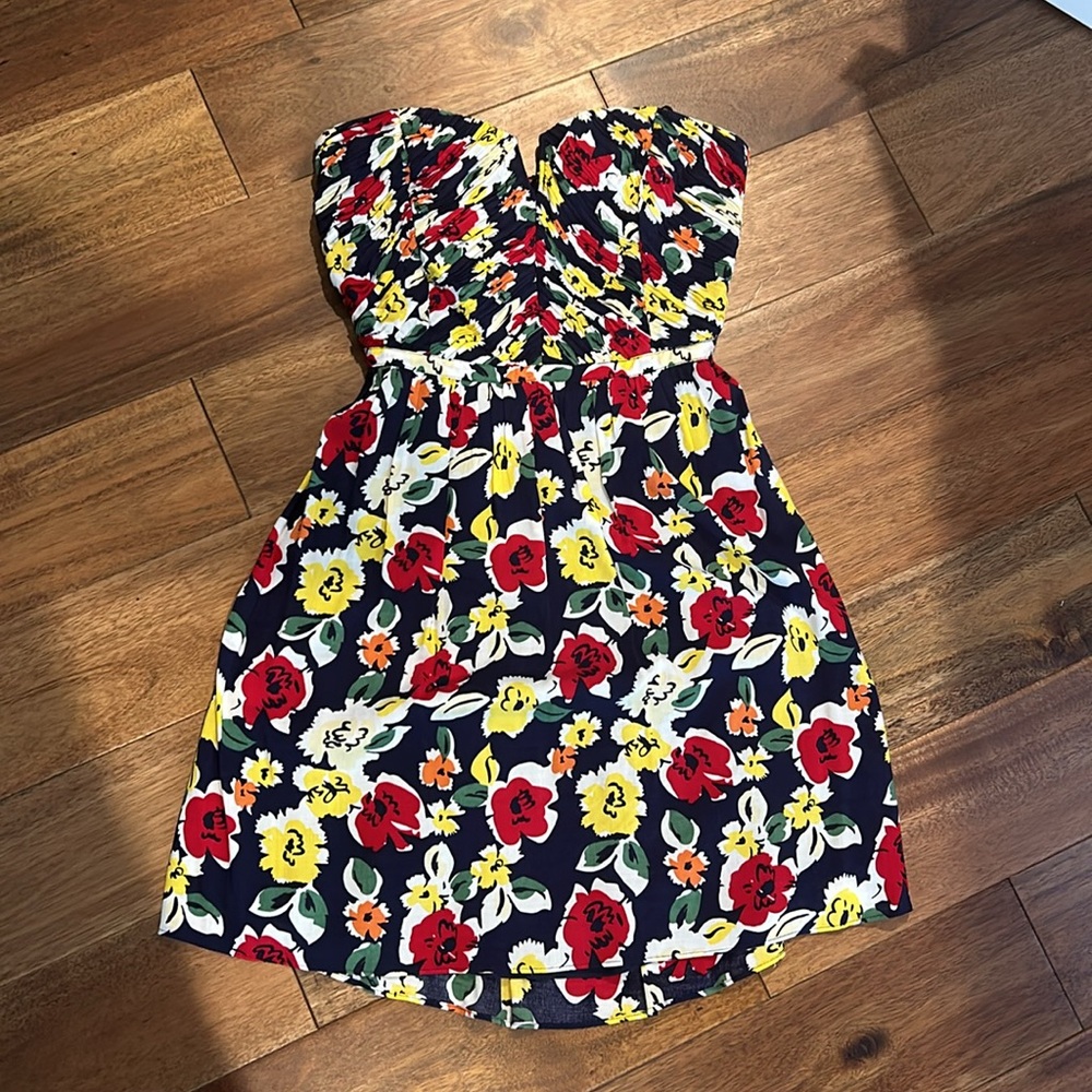 Kimchi Blue Floral Strapless Dress.
